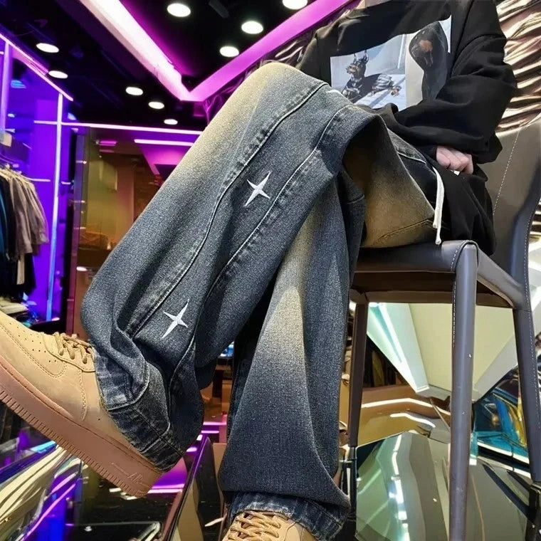 Jean Vintage Y2K Long à Coupe Droite Y2K Outfit