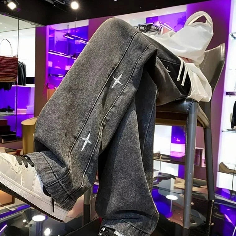Jean Vintage Y2K Long à Coupe Droite Y2K Outfit