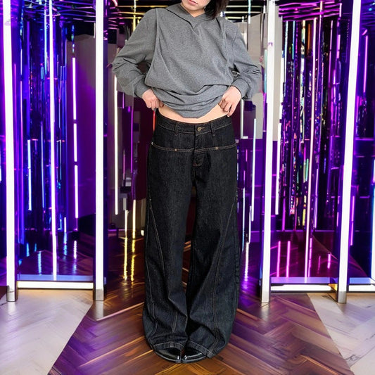 Jean taille haute Y2K vintage streetwear Y2K Outfit