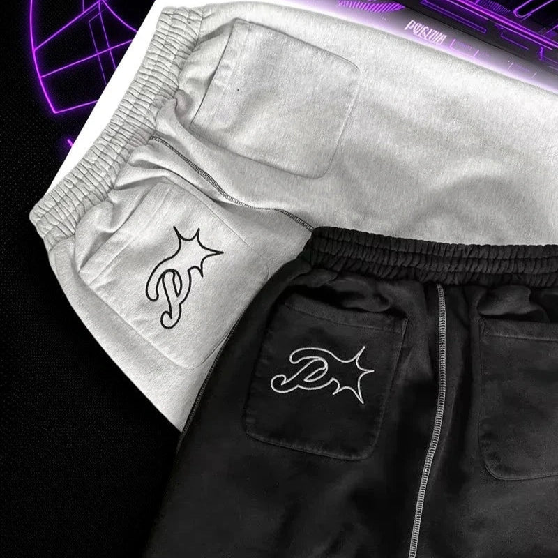 Jogging Y2K Streetwear avec Broderie Y2K Outfit