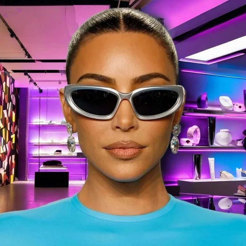 Lunettes de Soleil Y2K Futuriste Y2K Outfit