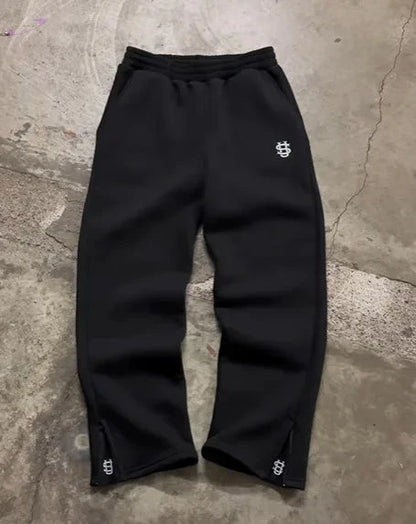 Pantalon de Jogging Droit Y2K Rétro Unisexe Y2K Outfit