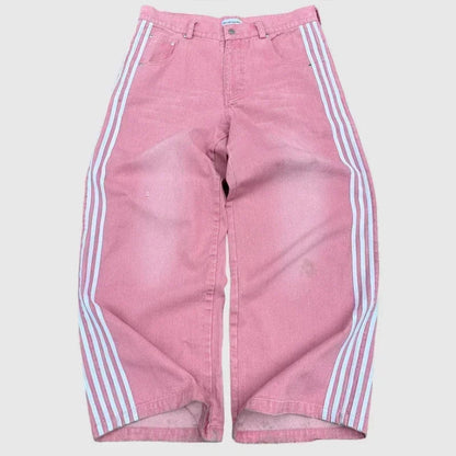 Y2K Baggy Jeans haute qualité brodé rayé Harajuku pantalons de survêtement hommes femmes Hip Hop streetwear décontracté jambe large Denim pantalon y2k-outfit
