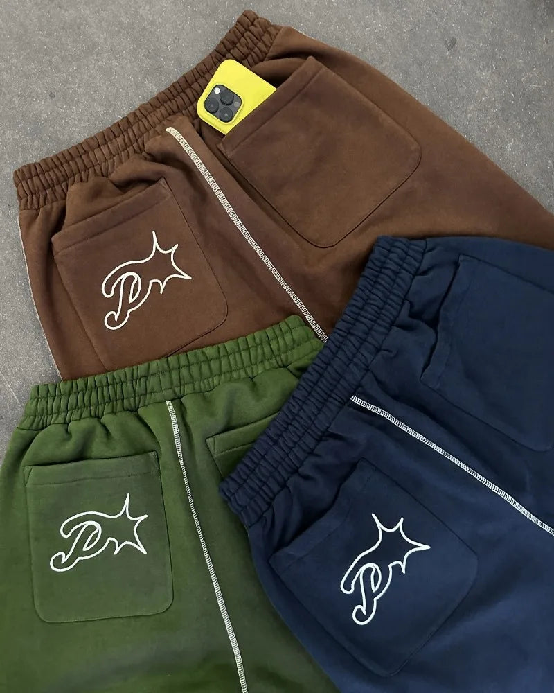 Street wear PROTECT Fashion Letter Broderie Pantalon de survêtement ample pour hommes et femmes Y2K Harajuku Hip-Hop Gothique Pantalon Joker décontracté y2k-outfit