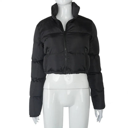 BUILDINGB automne et hiver couleur unie doudoune femmes bulle vêtements d'extérieur pull veste vêtements surdimensionnés y2k-outfit