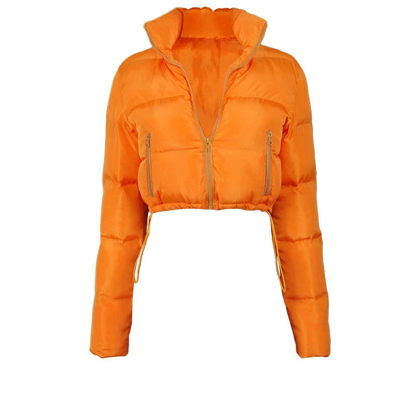 BUILDINGB automne et hiver couleur unie doudoune femmes bulle vêtements d'extérieur pull veste vêtements surdimensionnés y2k-outfit