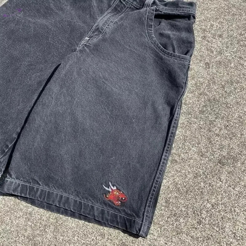 Short Baggy Y2K en Denim à Poches Y2K Outfit