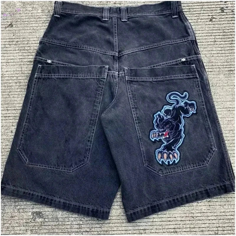 Short Baggy Y2K en Denim à Poches Y2K Outfit