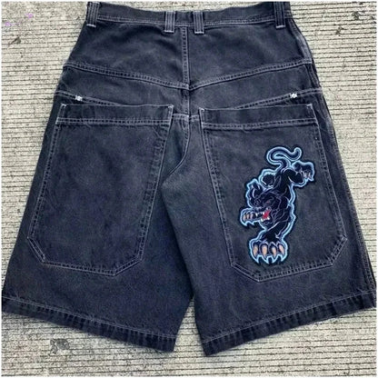 Short Baggy Y2K en Denim à Poches Y2K Outfit