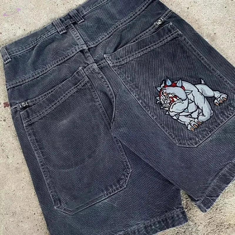 Short Baggy Y2K en Denim à Poches Y2K Outfit