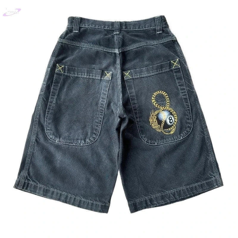 Short Baggy Y2K en Denim à Poches Y2K Outfit