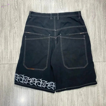 Short Baggy Y2K en Denim à Poches Y2K Outfit