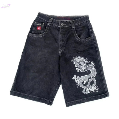 Short Baggy Y2K en Denim à Poches Y2K Outfit