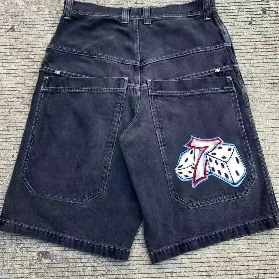 Short Baggy Y2K en Denim à Poches Y2K Outfit