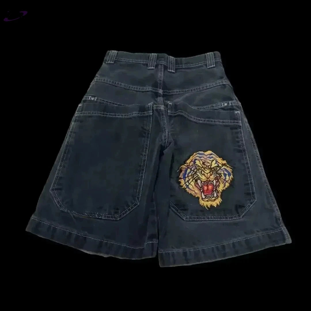 Short Baggy Y2K en Denim à Poches Y2K Outfit